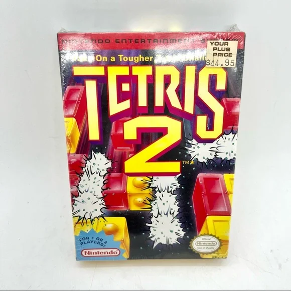 Tetris 2 Factory Sealed, Brand New Nintendo Entertainment System NES Video Game - Picture 1 of 12